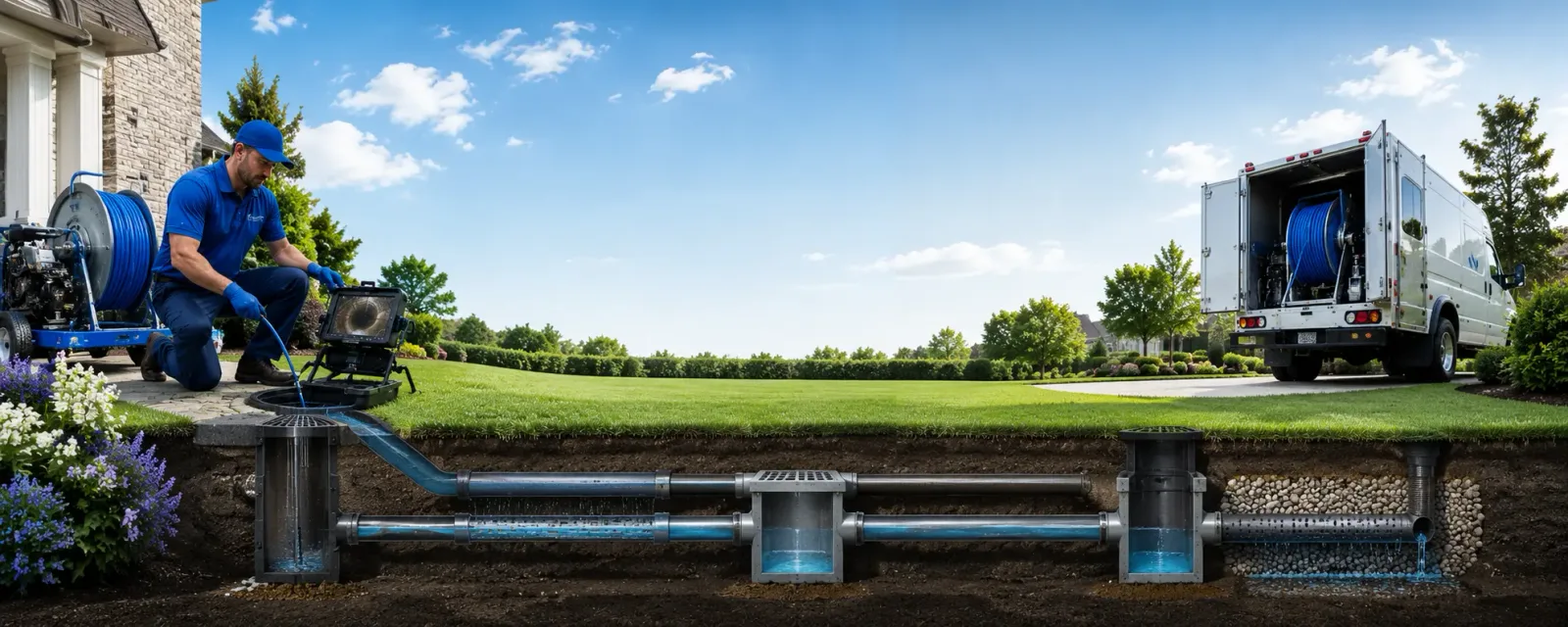 Outdoor drain cleaning information for Exeter, NH